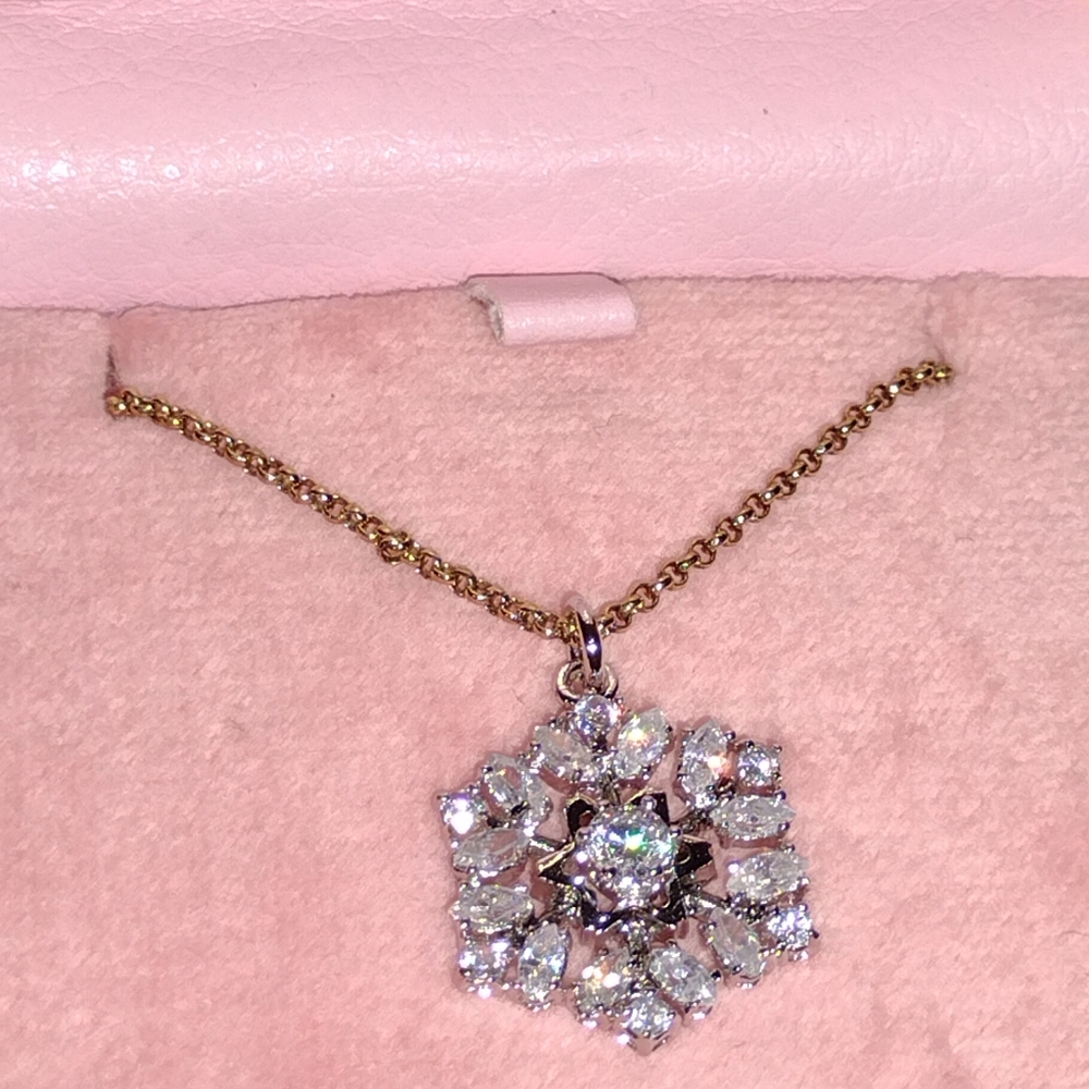 Juicy Couture Iridescent ❄️ Necklace Never Removed from Original 🎁 NWT - Picture 9 of 13
